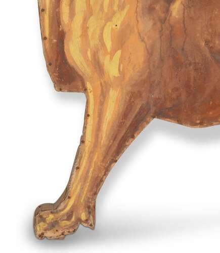Pair Of 19th Century French Canvas Lion Wall Props