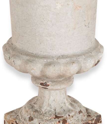 Pair Of French 19th Century Cast Iron Urns