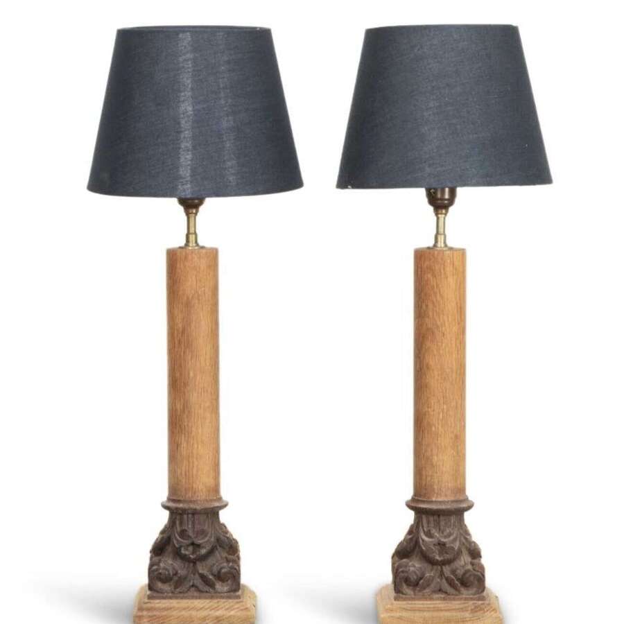 Pair Of 19th Century French Stylish Corinthian Col...