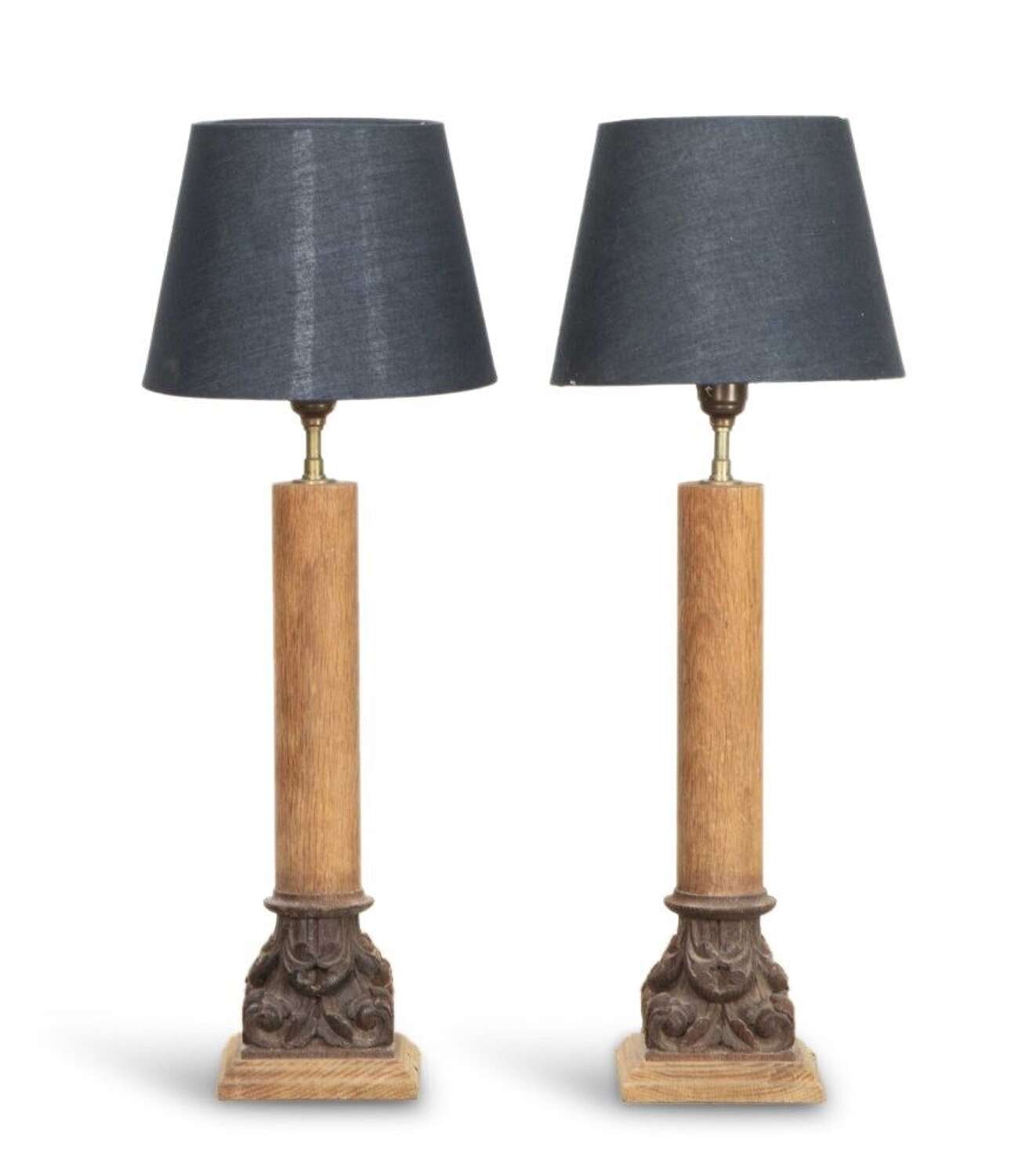 Pair Of 19th Century French Stylish Corinthian Col...