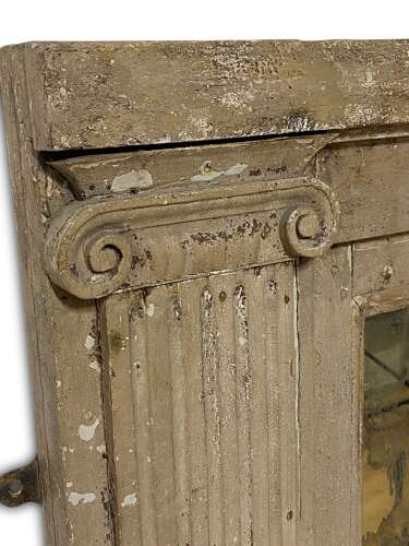 French 19th Century Large Corinthian Column Panel Mirror