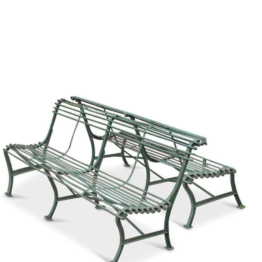 Pair Of 19th Century Arras Garden Benches