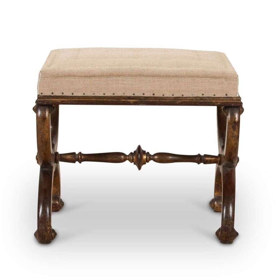 19th Century French Walnut Stool