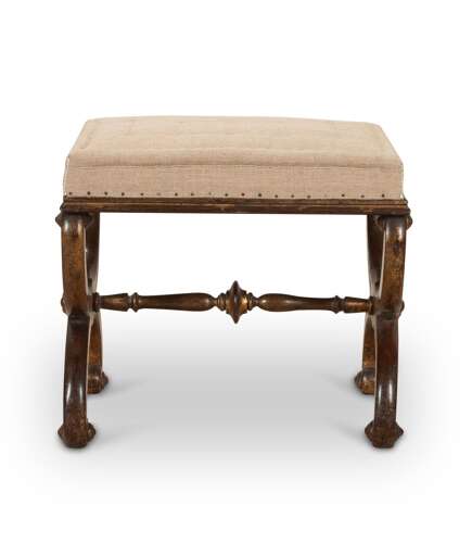 19th Century French Walnut Stool