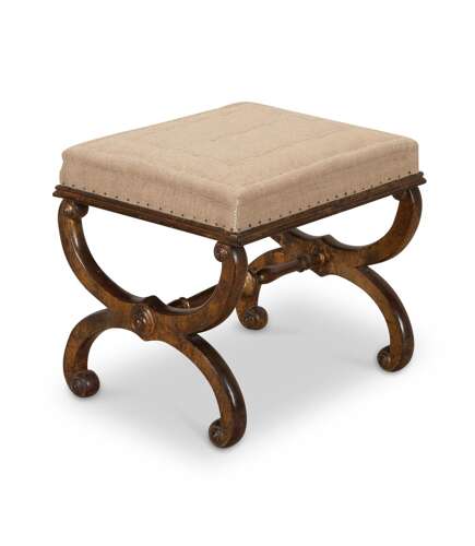 19th Century French Walnut Stool