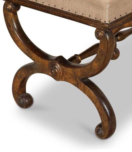 19th Century French Walnut Stool