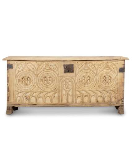 18th Century French Carved Oak Chest