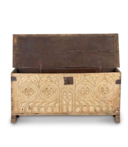 18th Century French Carved Oak Chest