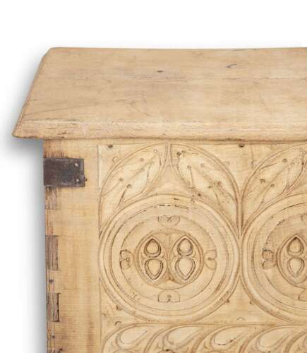 18th Century French Carved Oak Chest