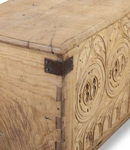18th Century French Carved Oak Chest