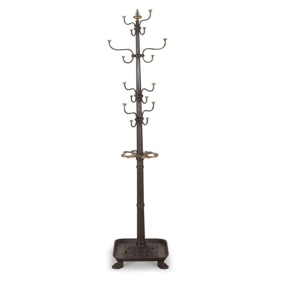 19th Century English Cast Iron Coat And Hat Stand