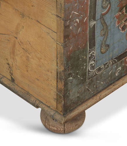 18th Century Tyrolean Hand Painted Chest