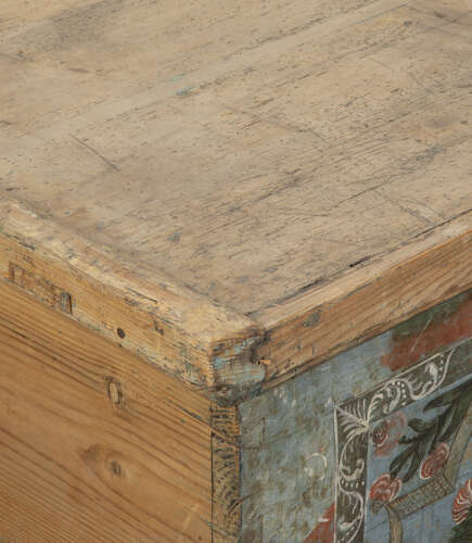 18th Century Tyrolean Hand Painted Chest