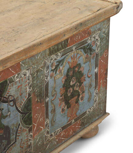 18th Century Tyrolean Hand Painted Chest