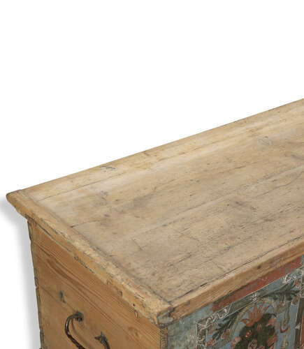 18th Century Tyrolean Hand Painted Chest