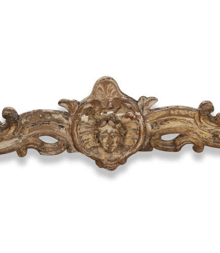 French !8th Century Carved Marble Top Console