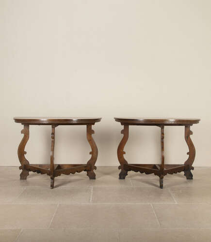 A pair of late 18th Century Italian console tables