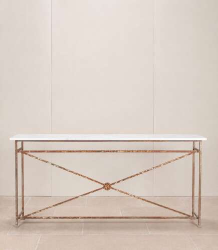 French Cast Iron Console Table