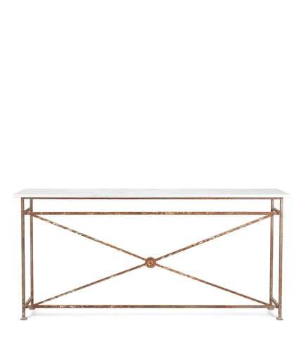 French Cast Iron Console Table