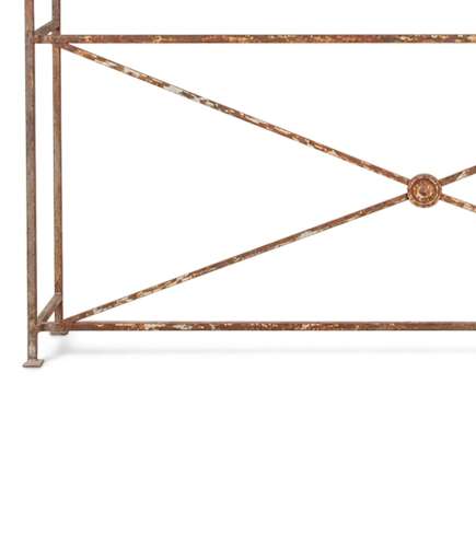 French Cast Iron Console Table