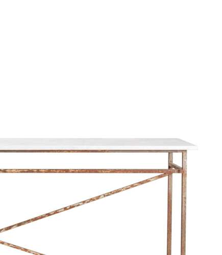 French Cast Iron Console Table