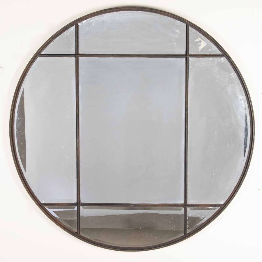 Large 19th Century French Round Mirror