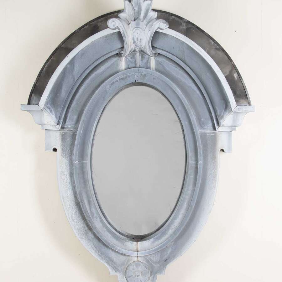 19th Century French Zinc Window / Mirror Frame