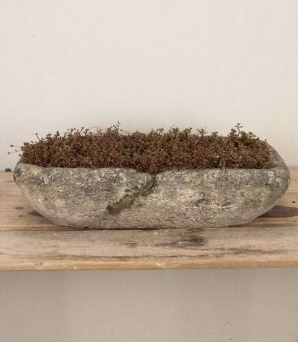 19th Century French Oblong Stone Planter