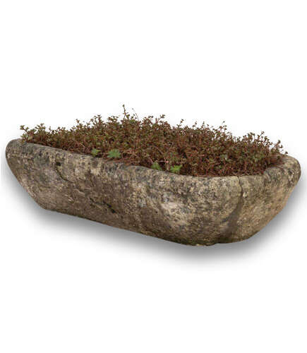 19th Century French Oblong Stone Planter