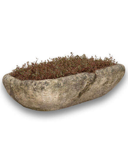 19th Century French Oblong Stone Planter
